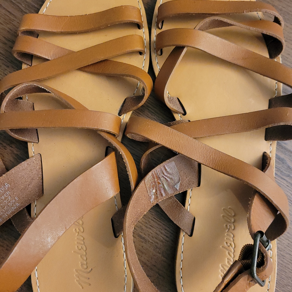 Madewell Women's Tan Leather Sandals